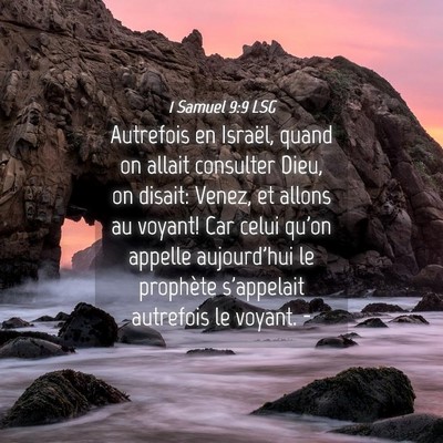 Picture 04 - 1 Samuel 9:9 LSG - Autrefois en Israël, quand on allait consulter - Bible Verse Picture