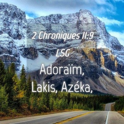 Picture 04 - 2 Chroniques 11:9 LSG - Adoraïm, Lakis, - Bible Verse Picture