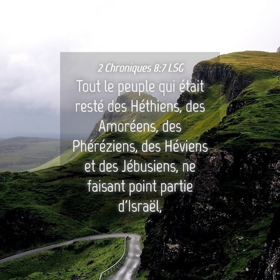 Picture 04 - 2 Chroniques 8:7 LSG - Tout le peuple qui était resté des Héthiens, - Bible Verse Picture