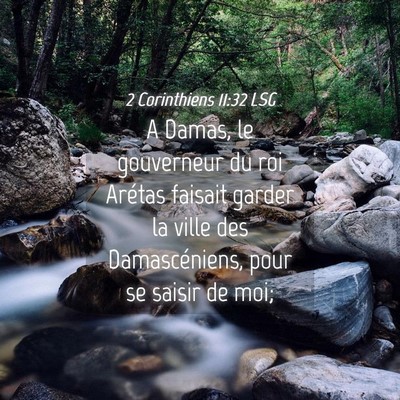 Picture 04 - 2 Corinthiens 11:32 LSG - A Damas, le gouverneur du roi Arétas faisait - Bible Verse Picture