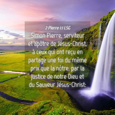 Picture 04 - 2 Pierre 1:1 LSG - Simon Pierre, serviteur et apôtre de - Bible Verse Picture