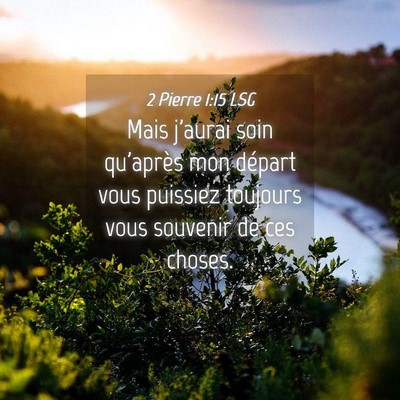 Picture 04 - 2 Pierre 1:15 LSG - Mais j'aurai soin qu'après mon départ vous - Bible Verse Picture