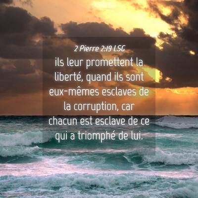 Picture 04 - 2 Pierre 2:19 LSG - ils leur promettent la liberté, quand ils sont - Bible Verse Picture