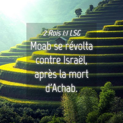 Picture 04 - 2 Rois 1:1 LSG - Moab se révolta contre Israël, après la mort - Bible Verse Picture
