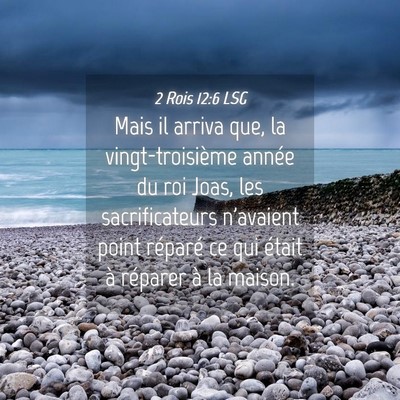 Picture 04 - 2 Rois 12:6 LSG - Mais il arriva que, la vingt-troisième année du - Bible Verse Picture