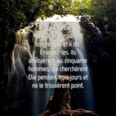 Picture 04 - 2 Rois 2:17 LSG - Mais ils le pressèrent longtemps; et il dit: - Bible Verse Picture
