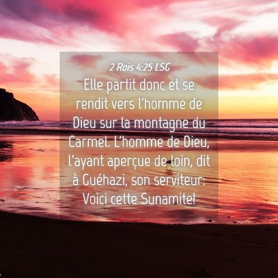 Picture 04 - 2 Rois 4:25 LSG - Elle partit donc et se rendit vers l'homme de - Bible Verse Picture
