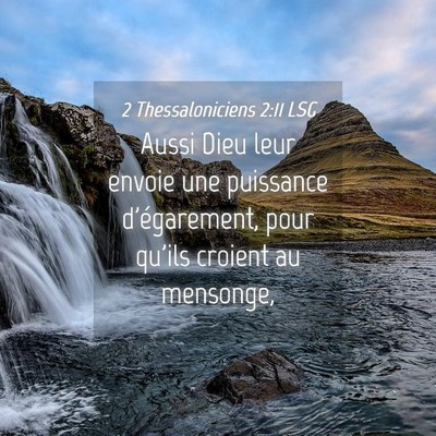Picture 04 - 2 Thessaloniciens 2:11 LSG - Aussi Dieu leur envoie une puissance - Bible Verse Picture