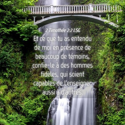 Picture 04 - 2 Timothée 2:2 LSG - Et ce que tu as entendu de moi en présence de - Bible Verse Picture