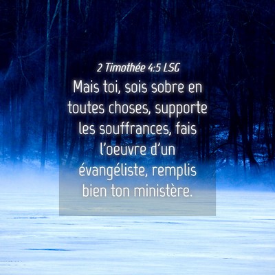 Picture 04 - 2 Timothée 4:5 LSG - Mais toi, sois sobre en toutes choses, supporte - Bible Verse Picture