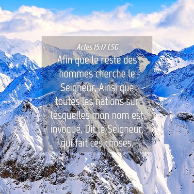 Picture 04 - Actes 15:17 LSG - Afin que le reste des hommes cherche le Seigneur, - Bible Verse Picture