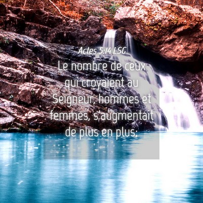 Picture 04 - Actes 5:14 LSG - Le nombre de ceux qui croyaient au Seigneur, - Bible Verse Picture