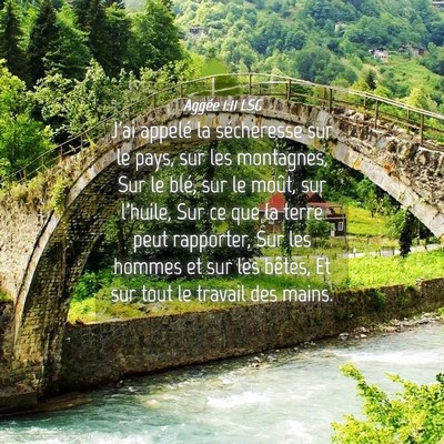 Picture 04 - Aggée 1:11 LSG - J'ai appelé la sécheresse sur le pays, sur les - Bible Verse Picture