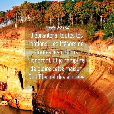 Picture 04 - Aggée 2:7 LSG - J'ébranlerai toutes les nations; Les trésors de - Bible Verse Picture
