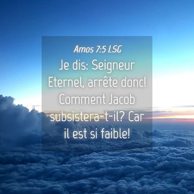 Picture 04 - Amos 7:5 LSG - Je dis: Seigneur Eternel, arrête donc! Comment - Bible Verse Picture