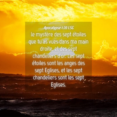 Picture 04 - Apocalypse 1:20 LSG - le mystère des sept étoiles que tu as vues dans - Bible Verse Picture