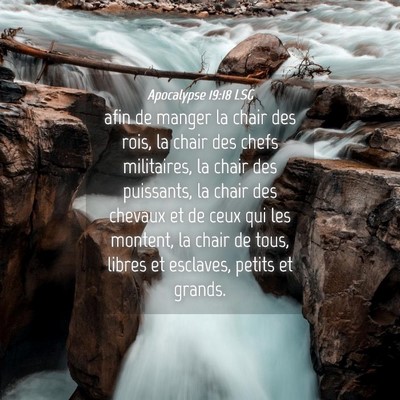 Picture 04 - Apocalypse 19:18 LSG - afin de manger la chair des rois, la chair des - Bible Verse Picture