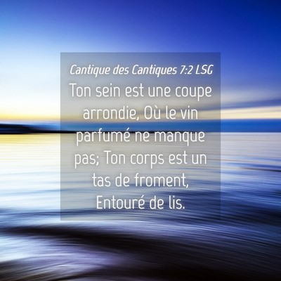 Picture 04 - Cantique des Cantiques 7:2 LSG - Ton sein est une coupe arrondie, Où le vin - Bible Verse Picture