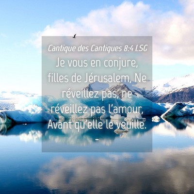 Picture 04 - Cantique des Cantiques 8:4 LSG - Je vous en conjure, filles de Jérusalem, Ne - Bible Verse Picture