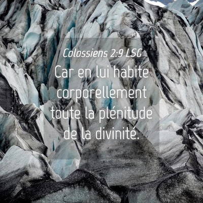 Picture 04 - Colossiens 2:9 LSG - Car en lui habite corporellement toute la - Bible Verse Picture