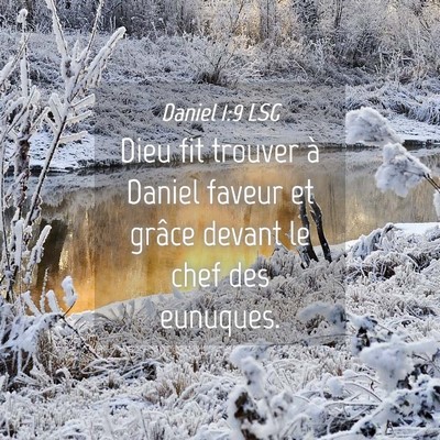 Picture 04 - Daniel 1:9 LSG - Dieu fit trouver à Daniel faveur et grâce - Bible Verse Picture