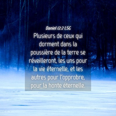 Picture 04 - Daniel 12:2 LSG - Plusieurs de ceux qui dorment dans la poussière - Bible Verse Picture