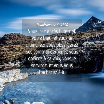 Picture 04 - Deutéronome 13:4 LSG - Vous irez après l'Eternel, votre Dieu, et vous - Bible Verse Picture