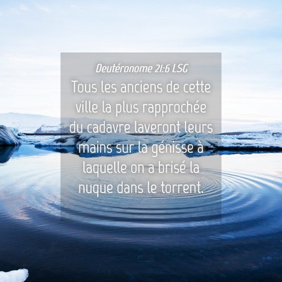 Picture 04 - Deutéronome 21:6 LSG - Tous les anciens de cette ville la plus - Bible Verse Picture