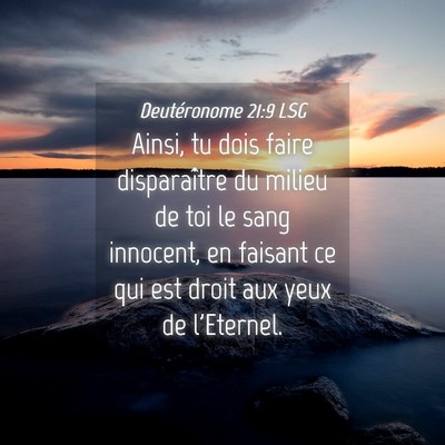 Picture 04 - Deutéronome 21:9 LSG - Ainsi, tu dois faire disparaître du milieu de - Bible Verse Picture