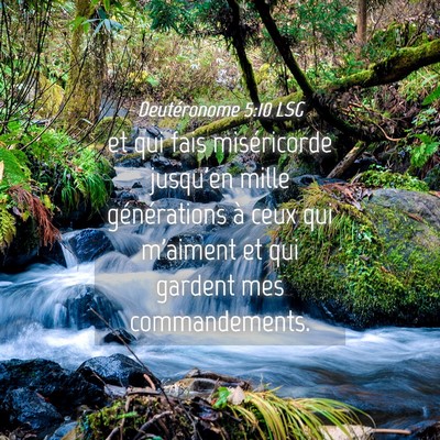 Picture 04 - Deutéronome 5:10 LSG - et qui fais miséricorde jusqu'en mille - Bible Verse Picture