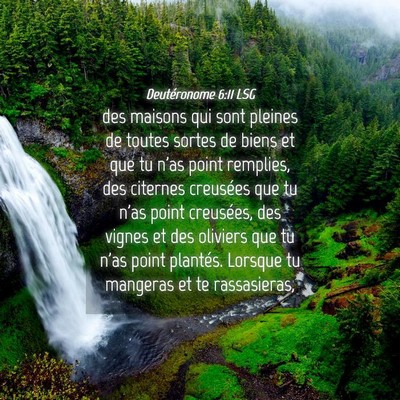 Picture 04 - Deutéronome 6:11 LSG - des maisons qui sont pleines de toutes sortes de - Bible Verse Picture