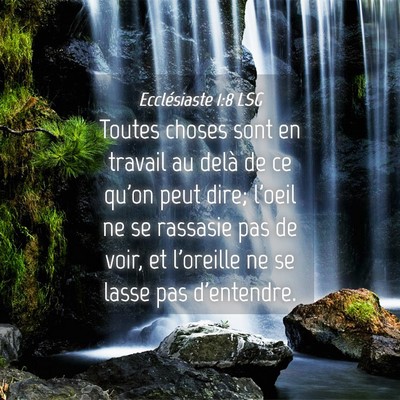 Picture 04 - Ecclésiaste 1:8 LSG - Toutes choses sont en travail au delà de ce - Bible Verse Picture