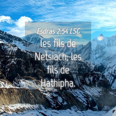 Picture 04 - Esdras 2:54 LSG - les fils de Netsiach, les fils de - Bible Verse Picture