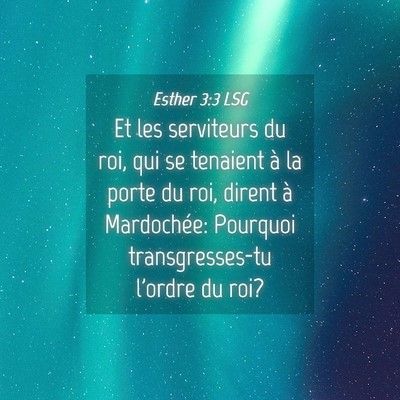 Picture 04 - Esther 3:3 LSG - Et les serviteurs du roi, qui se tenaient à la - Bible Verse Picture