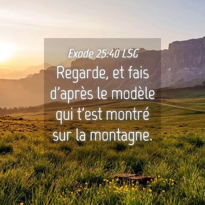 Picture 04 - Exode 25:40 LSG - Regarde, et fais d'après le modèle qui t'est - Bible Verse Picture
