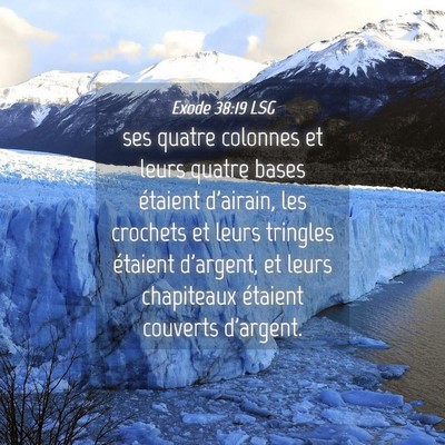 Picture 04 - Exode 38:19 LSG - ses quatre colonnes et leurs quatre bases - Bible Verse Picture