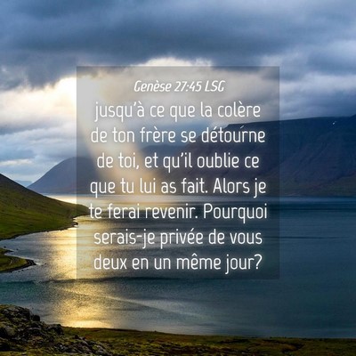 Picture 04 - Genèse 27:45 LSG - jusqu'à ce que la colère de ton frère se - Bible Verse Picture