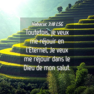Picture 04 - Habacuc 3:18 LSG - Toutefois, je veux me réjouir en l'Eternel, Je - Bible Verse Picture