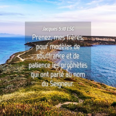 Picture 04 - Jacques 5:10 LSG - Prenez, mes frères, pour modèles de souffrance - Bible Verse Picture