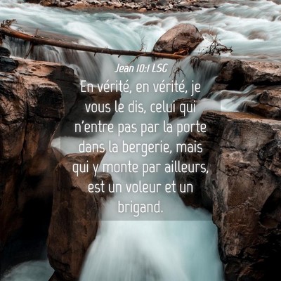 Picture 04 - Jean 10:1 LSG - En vérité, en vérité, je vous le dis, celui - Bible Verse Picture