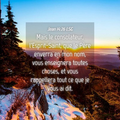 Picture 04 - Jean 14:26 LSG - Mais le consolateur, l'Esprit-Saint, que le Père - Bible Verse Picture