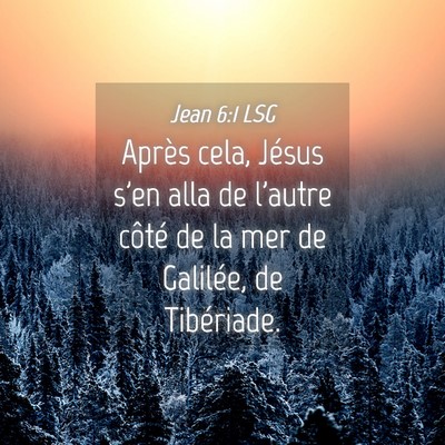 Picture 04 - Jean 6:1 LSG - Après cela, Jésus s'en alla de l'autre côté - Bible Verse Picture