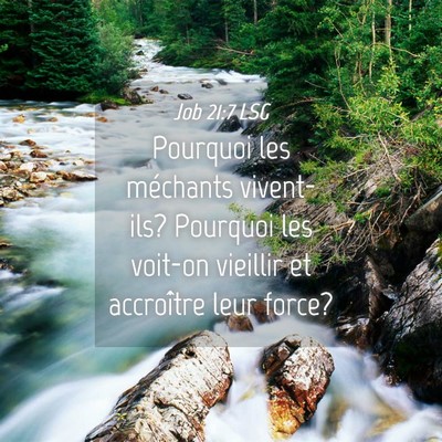 Picture 04 - Job 21:7 LSG - Pourquoi les méchants vivent-ils? Pourquoi les - Bible Verse Picture