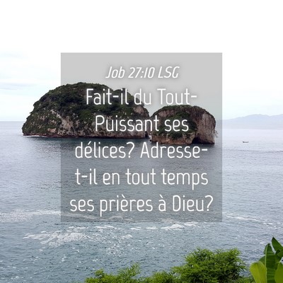 Picture 04 - Job 27:10 LSG - Fait-il du Tout-Puissant ses délices? - Bible Verse Picture