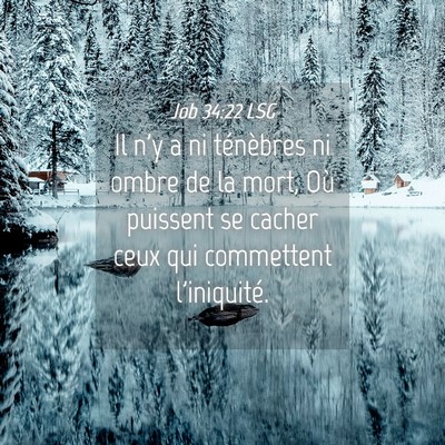 Picture 04 - Job 34:22 LSG - Il n'y a ni ténèbres ni ombre de la mort, Où - Bible Verse Picture