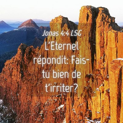 Picture 04 - Jonas 4:4 LSG - L'Eternel répondit: Fais-tu bien de - Bible Verse Picture