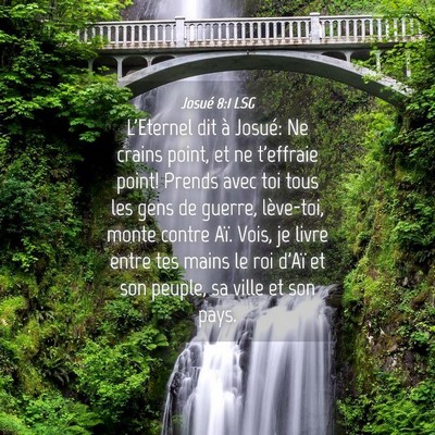 Picture 04 - Josué 8:1 LSG - L'Eternel dit à Josué: Ne crains point, et ne - Bible Verse Picture