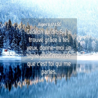 Picture 04 - Juges 6:17 LSG - Gédéon lui dit: Si j'ai trouvé grâce à tes - Bible Verse Picture