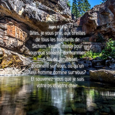 Picture 04 - Juges 9:2 LSG - Dites, je vous prie, aux oreilles de tous les - Bible Verse Picture