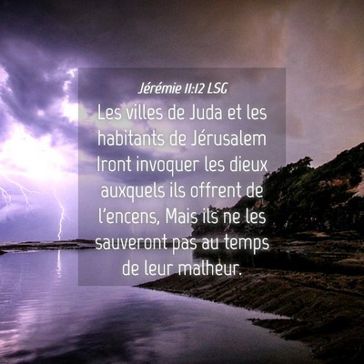 Picture 04 - Jérémie 11:12 LSG - Les villes de Juda et les habitants de Jérusalem - Bible Verse Picture
